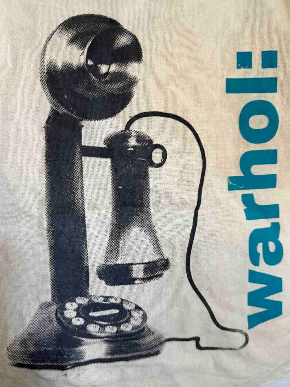 Warhol Museum Tote Screenprinted Gift Bag Telephone Art Picture Souvenir